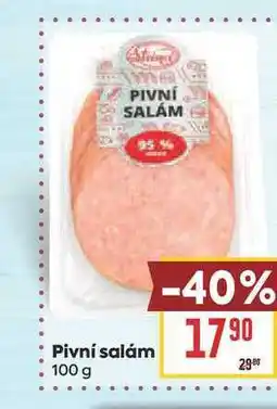 Billa Pivní salám nabídka