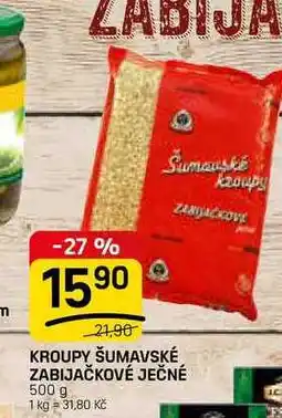 Flop KROUPY ŠUMAVSKÉ ZABIJAČKOVÉ JEČNÉ nabídka