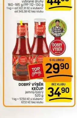 Flop DOBRÝ VÝBĚR KEČUP jemný/ostrý nabídka