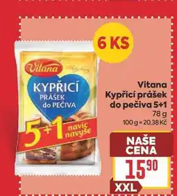 Billa Vitana Kypřicí prášek do pečiva 5+1 78 g nabídka
