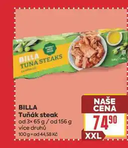 Billa BILLA Tuňák steak od 3x 65 g/ od 156 g nabídka