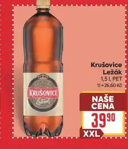 Billa Krušovice Ležák 1,5I, PET nabídka