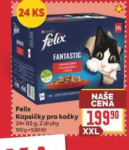 Billa Felix Kapsičky pro kočky 24× nabídka