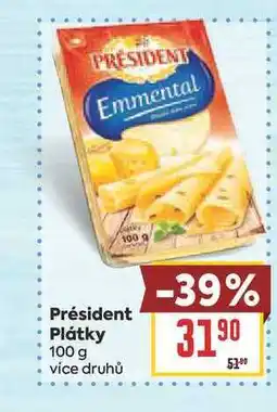 Billa Président Plátky nabídka