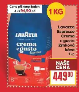 Billa Lavazza Espresso Crema e gusto Zrnková Κάνα nabídka