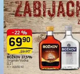 Flop BOŽKOV 37,5% Originál/Vodka nabídka
