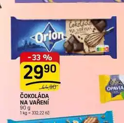 Flop ČOKOLÁDA NA VAŘENÍ nabídka