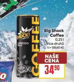 Billa Big Shock Coffee nabídka