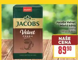 Billa Jacobs Velvet Mletá káva nabídka