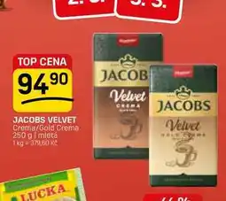 Flop JACOBS VELVET Crema/Gold Crema nabídka