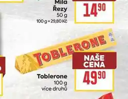 Billa Toblerone nabídka