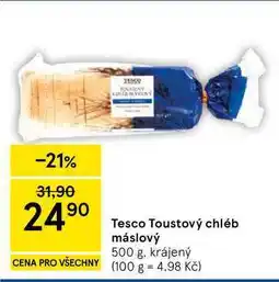 Tesco Tesco Toustový chléb máslový nabídka