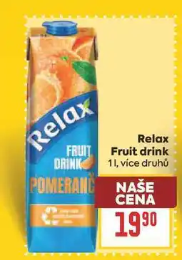 Billa Relax Fruit drink nabídka