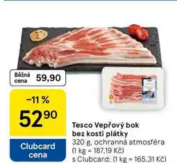 Tesco Tesco Vepřový bok bez kosti plátky nabídka