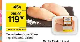 Tesco Tesco Kuřecí prsní řízky nabídka