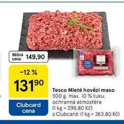 Tesco Tesco Mleté hovězí maso nabídka