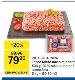 Tesco Tesco Mleté maso míchané nabídka