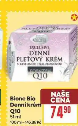 Billa Bione Bio Denní krém Q10 nabídka