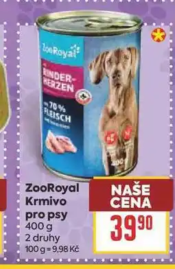 Billa ZooRoyal Krmivo pro psy nabídka