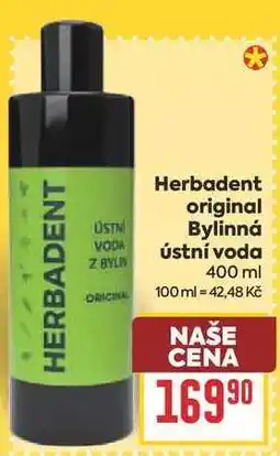 Billa Herbadent original Bylinná Ústní voda nabídka