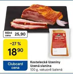 Tesco Kostelecké Uzeniny Uzená slanina nabídka