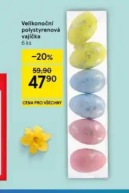 Tesco Velikonoční polystyrenová vajíčka, 6 ks nabídka