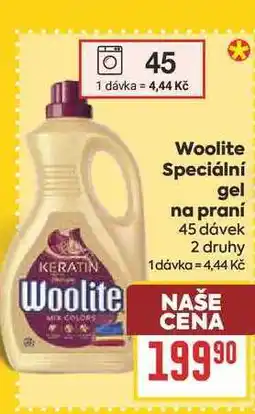 Billa Woolite Speciální gel na praní 45 dávek nabídka