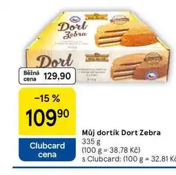 Tesco Můj dortík Dort Zebra nabídka