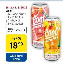 Tesco Cool+, 0,5 l nabídka