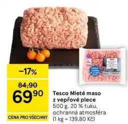 Tesco Tesco Mleté maso z vepřové plece nabídka