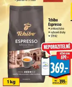 Albert Tchibo Espresso zrnková káva nabídka