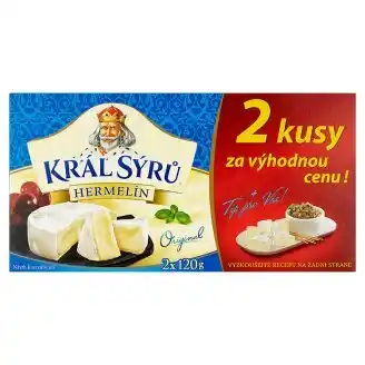 Král Sýrů Hermelín 240g, vybrané druhy