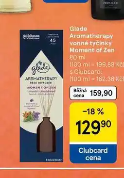 Tesco Glade Aromatherapy vonné tyčinky Moment of Zen nabídka