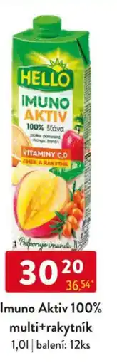 Qanto Hello Imuno Aktiv 100% multi+rakytník nabídka