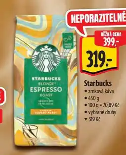 Albert Starbucks zrnková káva nabídka