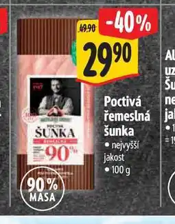 Albert Poctivá řemeslná šunka nabídka