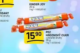 Flop PEZ HROZNOVÝ CUKR vybrané druhy nabídka