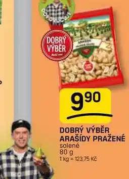 Flop DOBRÝ VÝBĚR ARAŠÍDY PRAŽENÉ solené nabídka