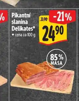 Albert Pikantní slanina Delikates nabídka