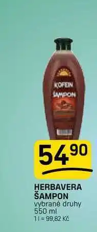 Flop HERBAVERA ŠAMPON vybrané druhy nabídka