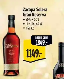 Albert Zacapa Solera Gran Reserva nabídka