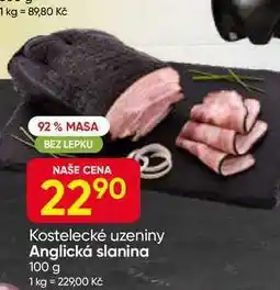 Hruška Kostelecké uzeniny Anglická slanina nabídka