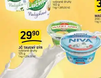 JČ TAVENÝ SÝR vybrané druhy
