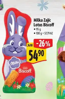 Albert Milka Zajíc Lotus Biscoff nabídka