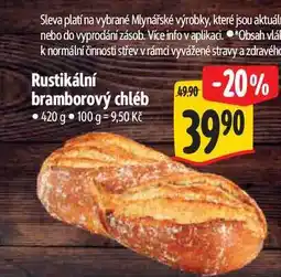 Albert Rustikální bramborový chléb nabídka