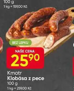 Hruška Klobása z pece nabídka
