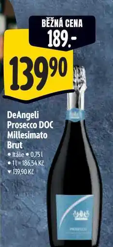 Albert DeAngeli Prosecco DOC Millesimato Brut nabídka