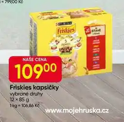 Hruška Friskies kapsičky pro kočky vybrané druhy 12 × nabídka