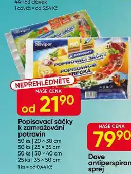 Hruška Popisovací sáčky k zamražování potravin 50 ks 20x30 cm nabídka