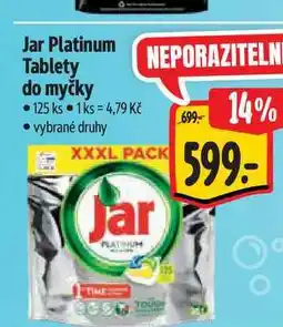 Albert Jar Platinum Tablety do myčky 125 ks nabídka